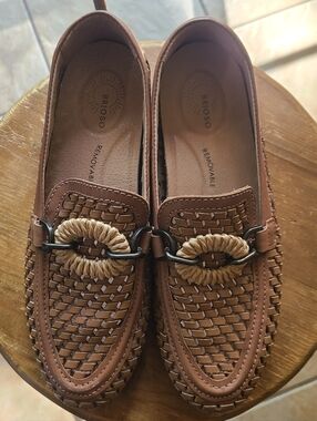 Brioso Women's Mary Jane Neutral Super Comfort Breathable Brown Loafers Sz 6.5
